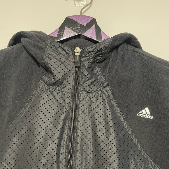 Adidas Climawarm Fleece Zip-up Jacket Size Large - Picture 3 of 8